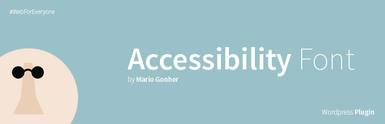 WordPress Accessibility Font Plugin Banner Image