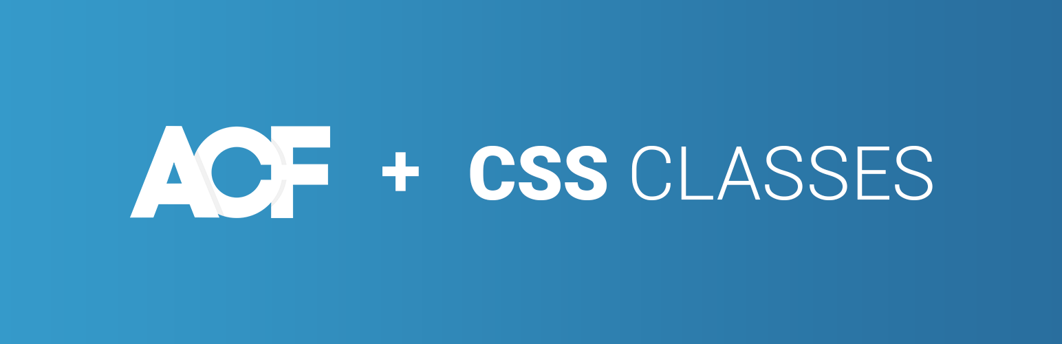 WordPress ACF CSS ADD-ON Plugin Banner Image