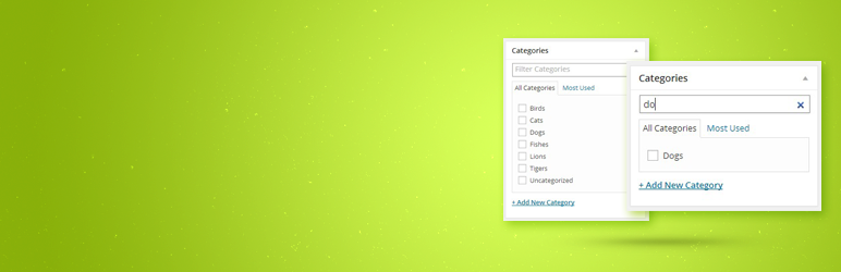WordPress Post Category Filter Plugin Banner Image