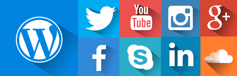 WordPress Advanced Social Media Icons Plugin Banner Image