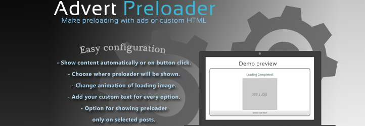 WordPress Advert Preloader Plugin Banner Image
