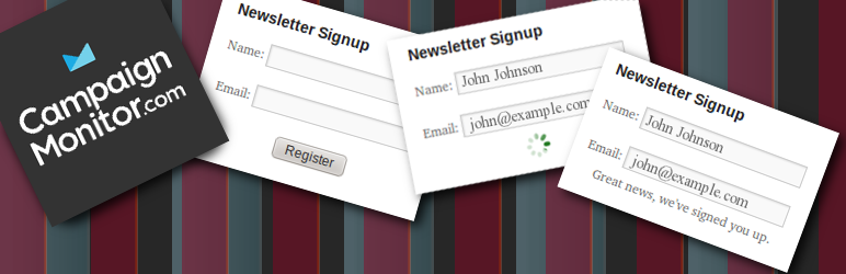 WordPress Campaign Monitor Ajax Forms Plugin Banner Image