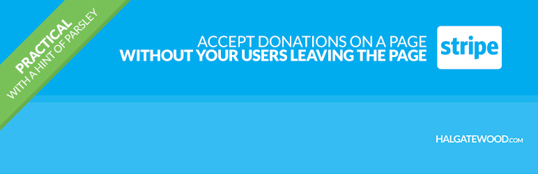 WordPress AJAX Donations via Stripe Checkout Plugin Banner Image
