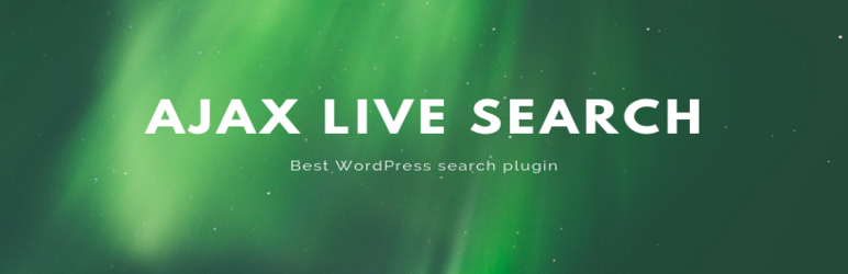 WordPress Ajax Live Search Plugin For WordPress Plugin Banner Image