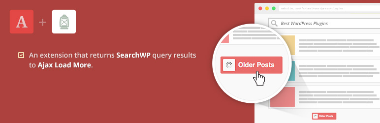 WordPress Ajax Load More for SearchWP Plugin Banner Image