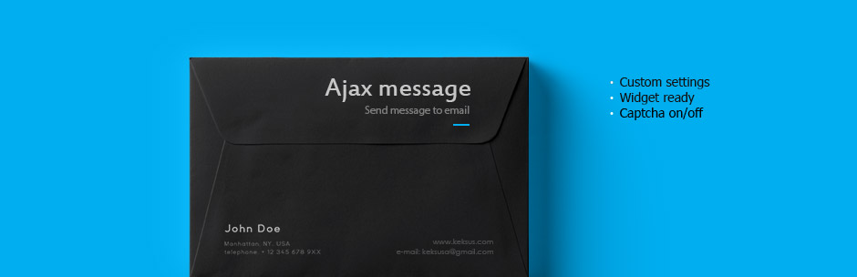 WordPress Ajax Message Plugin Banner Image