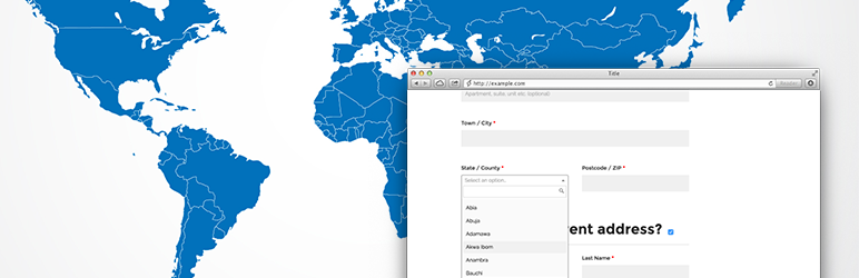 WordPress All Countries Counties For WooCommerce Plugin Banner Image