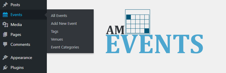WordPress AM Events Plugin Banner Image