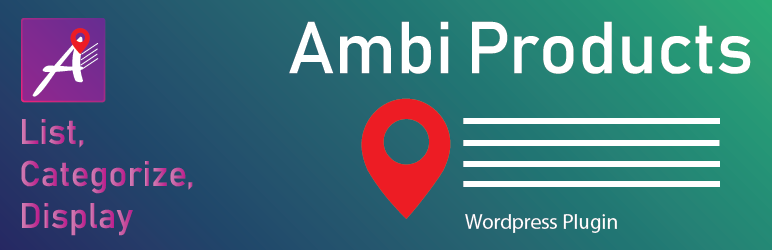 WordPress AmbiProducts Plugin Banner Image