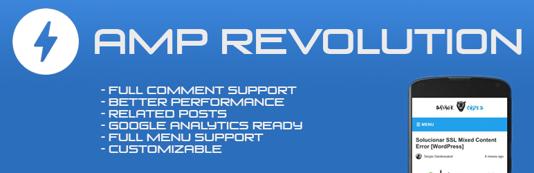 WordPress AMP Revolution Plugin Banner Image