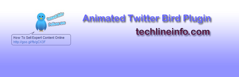 WordPress Animated Twitter Bird Plugin Banner Image