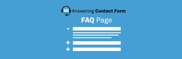 WordPress Answering Contact Form FAQ Page Add-on Plugin Banner Image
