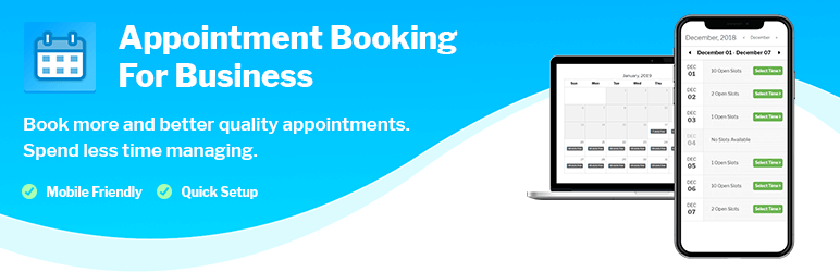 WordPress Appointment Booking For Business Plugin Banner Image