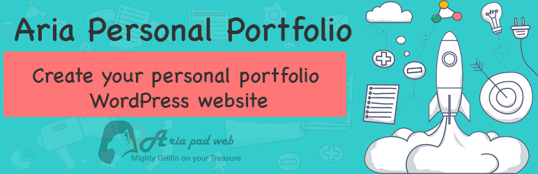 WordPress Aria Personal Portfolio Plugin Banner Image