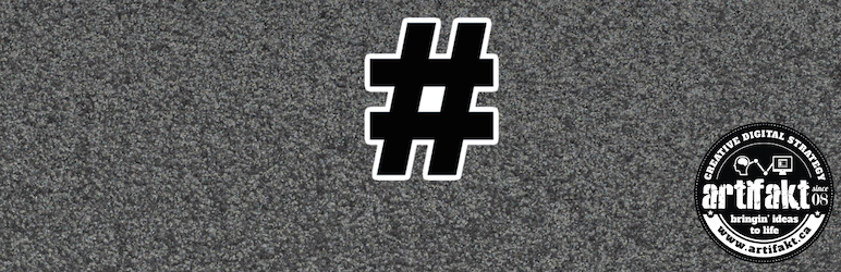 WordPress The artifakt Hashtag Plugin Plugin Banner Image