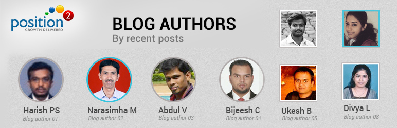 WordPress Authors based on recent posts Plugin Banner Image