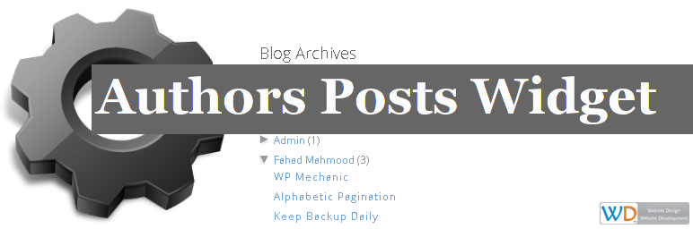 WordPress Authors Posts Widget Plugin Banner Image
