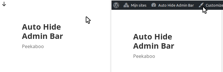 WordPress Auto Hide Admin Bar Plugin Banner Image