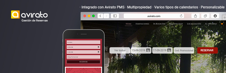 WordPress Avirato hotels online booking engine Plugin Banner Image