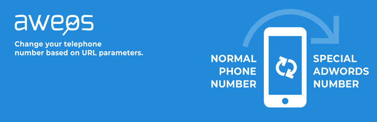 WordPress AWEOS Dynamic Phone Number Plugin Banner Image
