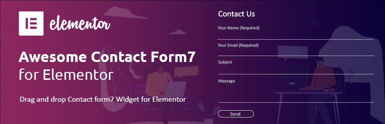 WordPress Awesome Contact Form7 for Elementor Plugin Banner Image