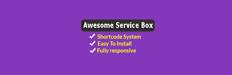 WordPress Awesome Service Box Plugin Banner Image