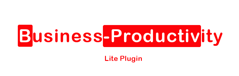 WordPress B-Productiv Lite Plugin Banner Image