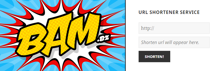 WordPress BAM.bz Url Shortener Plugin Banner Image
