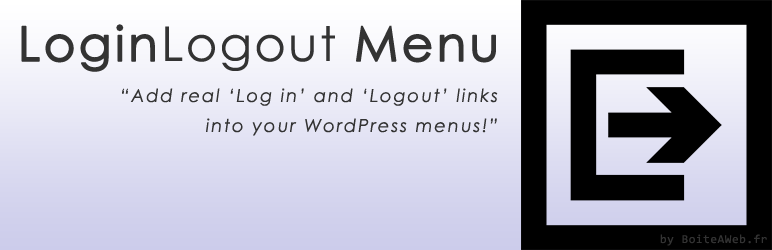 WordPress Login Logout Menu Plugin Banner Image