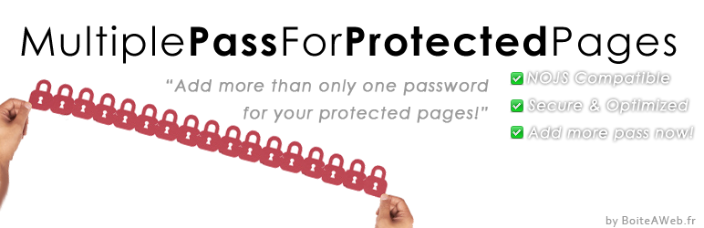 WordPress Multiple Passwords for Protected Pages Plugin Banner Image