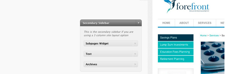 WordPress BE Subpages Widget Plugin Banner Image