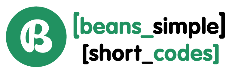 WordPress Beans Simple Shortcodes Plugin Banner Image