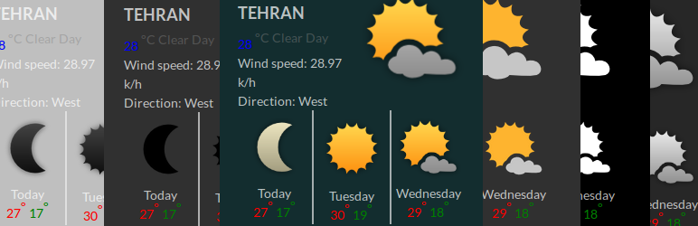 WordPress Beautiful Yahoo Weather Plugin Banner Image