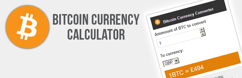 WordPress Bitcoin Currency Calculator Plugin Banner Image