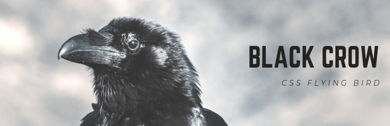 WordPress Black Crow (CSS Flying Bird) Plugin Banner Image