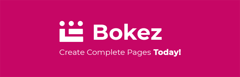 WordPress Bokez – WordPress 5 Blocks Plugin Banner Image