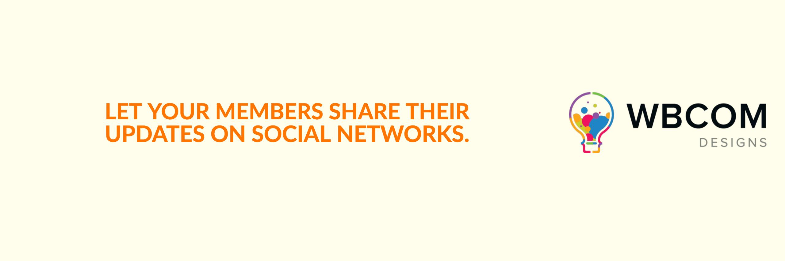 WordPress BuddyPress Activity Social Share Plugin Banner Image