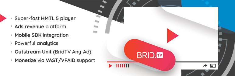 WordPress Brid Video Easy Publish Plugin Banner Image