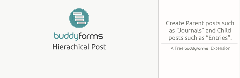 WordPress BuddyForms Hierarchical Posts Plugin Banner Image