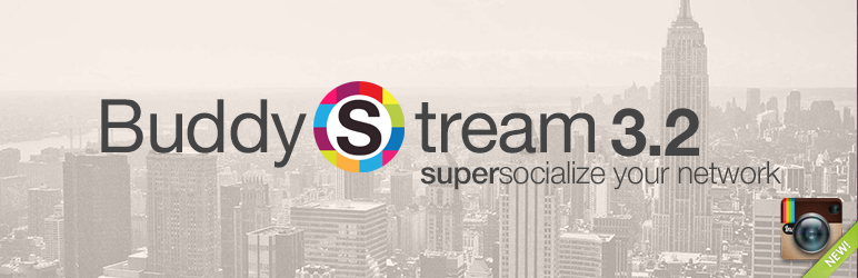 WordPress BuddyStream Plugin Banner Image