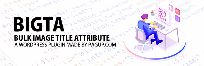 WordPress Auto Image HTML Title Attribute (Image Title tag) optimizer (+ Image Gallery) – SEO Booster + WooCommerce Plugin Banner Image