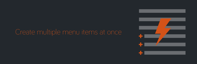 WordPress Bulk menu creator Plugin Banner Image
