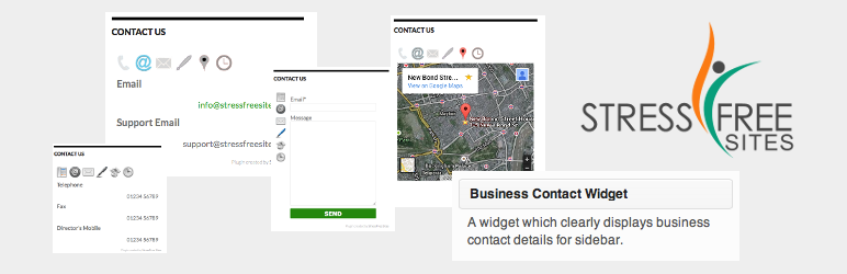 WordPress Business Contact Widget Plugin Banner Image