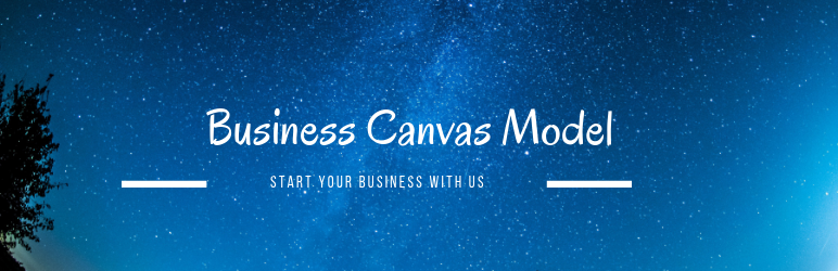 WordPress Business Canvas Model Plugin Banner Image