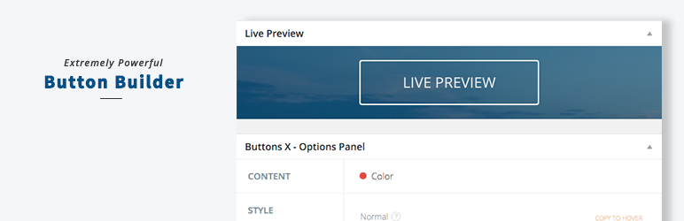 WordPress Button Builder – Buttons X Plugin Banner Image