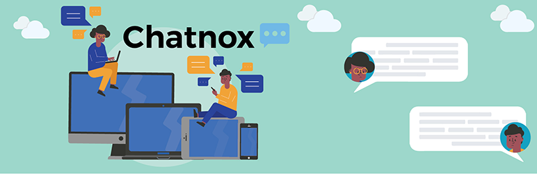 WordPress Chatnox Live Chat Plugin (Free & Paid Plans) Plugin Banner Image