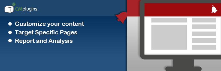 WordPress CM Notification Bar Plugin Banner Image