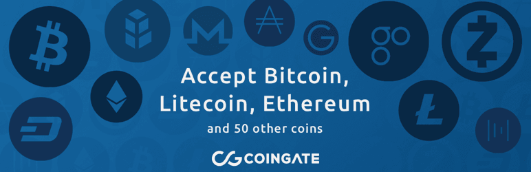 WordPress Accept Bitcoin and 50+ Cryptocurrencies with CoinGate Plugin Banner Image