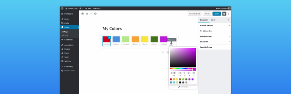 WordPress Color Palette Plugin Banner Image