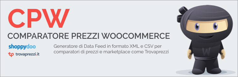 WordPress Comparatore Prezzi WooCommerce – Generatore Data Feed XML e CSV per WooCommerce Plugin Banner Image